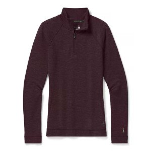 Smartwool Merino 250 Baselayer 1/4 Zip Top Women's in Woodsmoke Heather